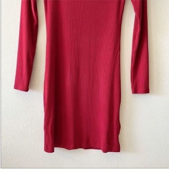 Urban Outfitters Ribbed Cutout Long Sleeve Dress - Picture 7 of 10